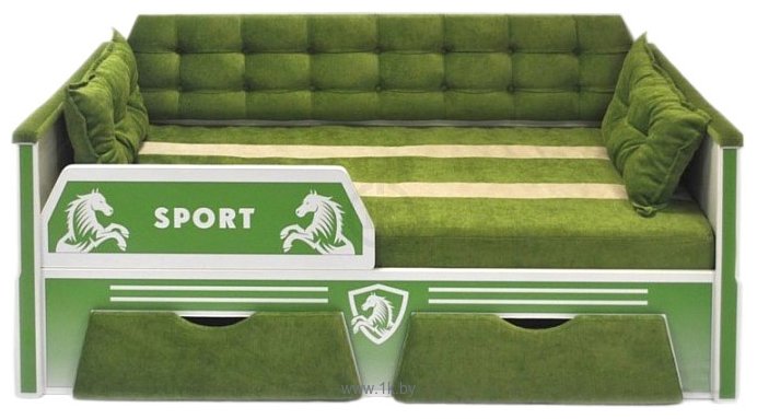 Фотографии Настоящая мебель Спорт 80x160 (зеленый)