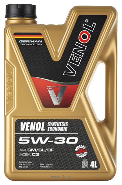 Фотографии Venol Synthesis Economic 5W-30 4л