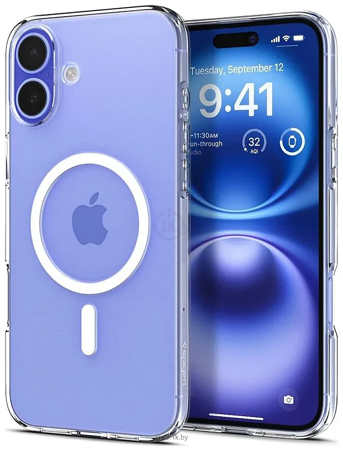 Фотографии Spigen Liquid Crystal Mag Magsafe для iPhone 16 Clear