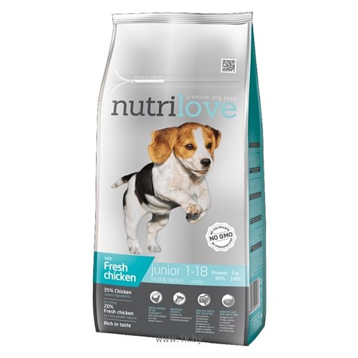 Фотографии Nutrilove (1.6 кг) Dogs - Dry food - Junior Small & Medium