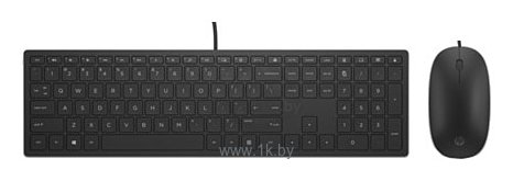 Фотографии HP 4CE97AA Wired Keyboard and Mouse 400 black USB