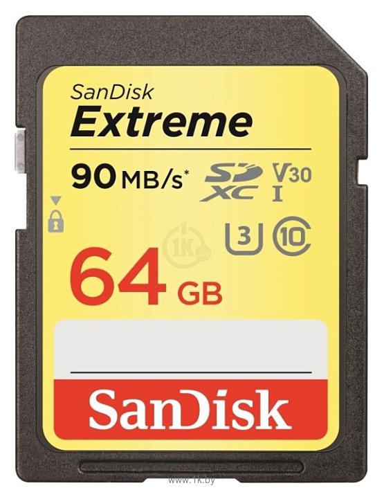 Фотографии SanDisk Extreme SDXC UHS Class 3 V30 90MB/s 64GB