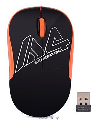 Фотографии A4Tech Wireless Mouse G3-300N black-orange USB