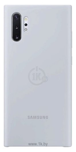 Фотографии Samsung Silicone Cover для Galaxy Note10 Plus (серебристый)