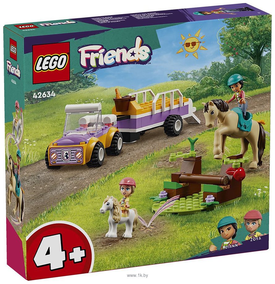 Фотографии LEGO Friends 42634 Трейлер с лошадьми и пони