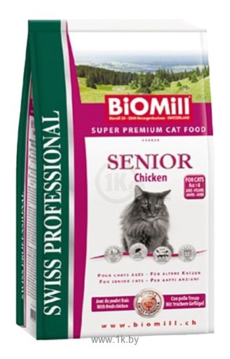 Фотографии Biomill Swiss Professional Cat Senior (10 кг)