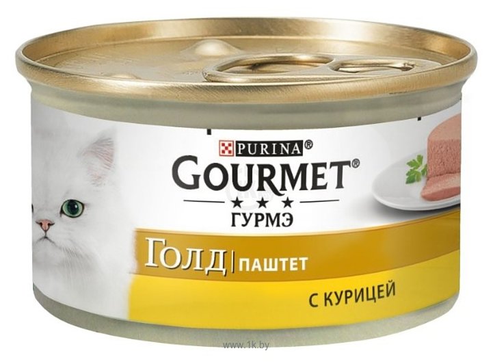 Фотографии Gourmet (0.085 кг) 1 шт. Gold Паштет с курицей