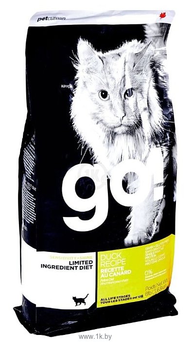 Фотографии GO! Sensitivity + Shine Duck Cat Recipe Limited Ingredient Diet, Grain Free (3.63 кг)
