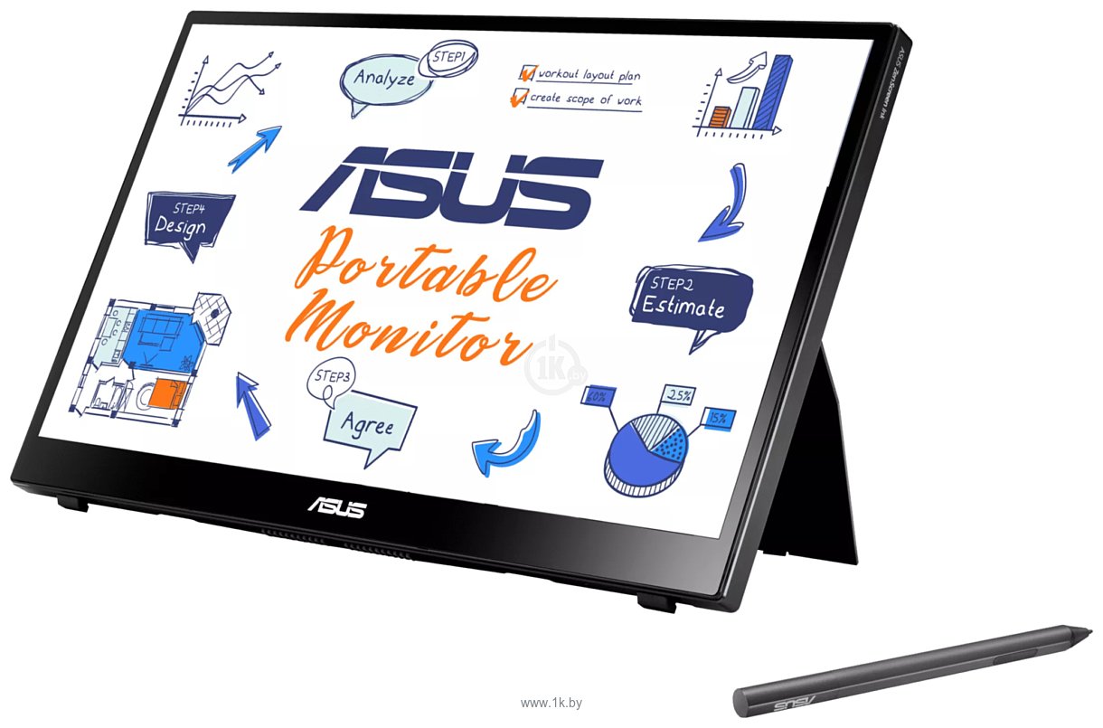 Фотографии ASUS ZenScreen Ink MB14AHD