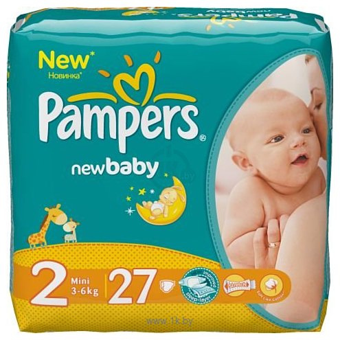 Фотографии Pampers New Baby 2 Mini (3-6 кг) 27шт