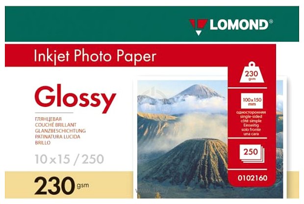 Фотографии Lomond глянцевая односторонняя A6 230 г/кв.м. 250 листов (0102160)