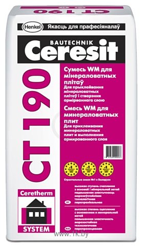 Фотографии Ceresit CT 190. Смесь WM для минераловатных плит