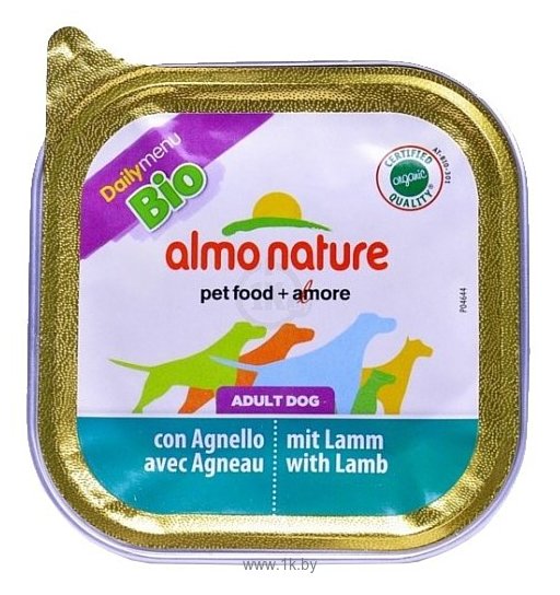 Фотографии Almo Nature (0.3 кг) 1 шт. DailyMenu Bio Pate Adult Dog Lamb