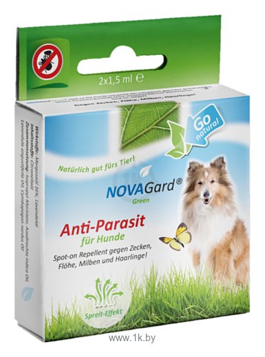 Фотографии NovaGard капли от блох и клещей Anti-Parasit Спот-он для собак и щенков