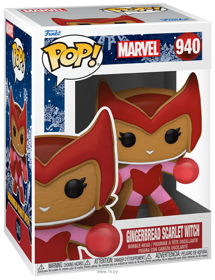 Фотографии Funko POP! Bobble Marvel Holiday Gingerbread Scarlet Witch 57129