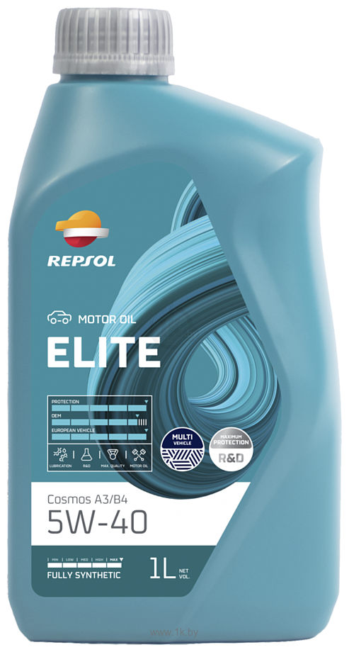 Фотографии Repsol Elite Cosmos A3/B4 5W-40 1л