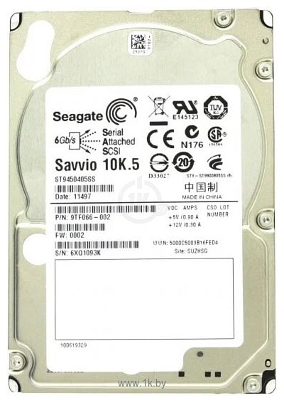 Фотографии Seagate Savvio 10K.5 450GB (ST9450405SS)