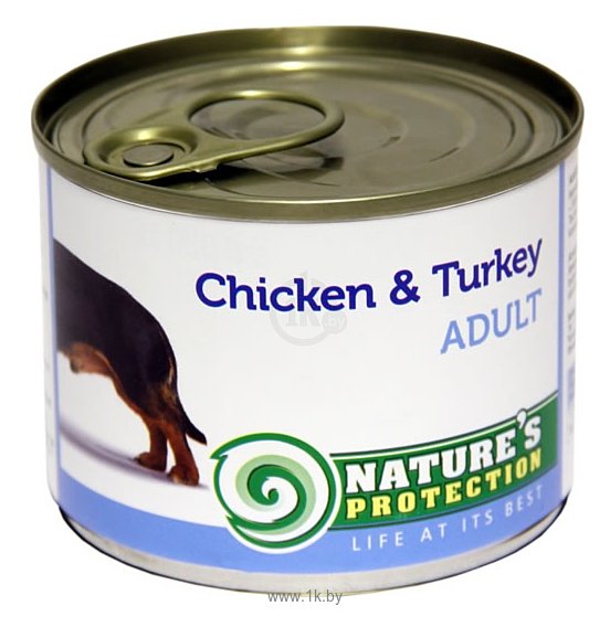 Фотографии Nature's Protection Консервы Dog Adult Chicken & Turkey (0.2 кг) 1 шт.