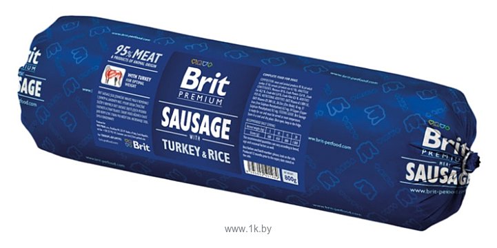Фотографии Brit Premium Sausage with Turkey and Rice (0.8 кг)
