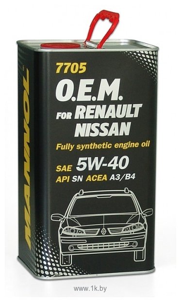 Фотографии Mannol O.E.M. for Renault Nissan metal 5W-40 4л