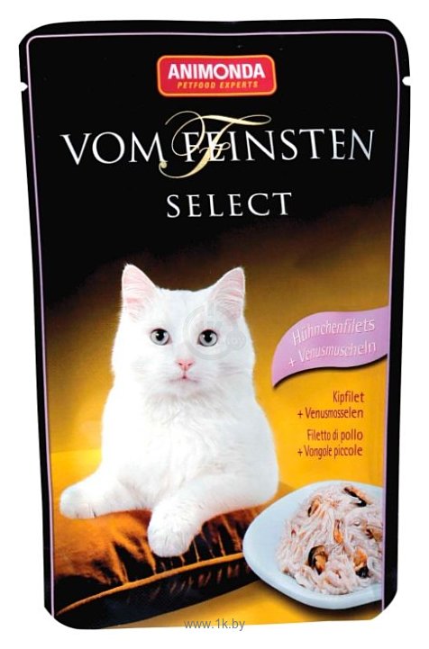Фотографии Animonda Vom Feinsten Select для кошек филе курицы и морские моллюски (0.085 кг) 1 шт.