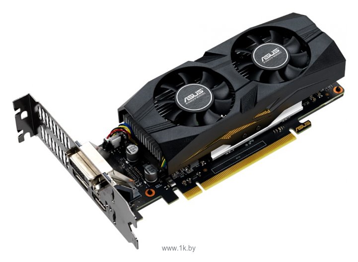 Фотографии ASUS GeForce GTX 1650 1485MHz PCI-E 3.0 4096MB 8002MHz 128 bit DVI DisplayPort HDMI HDCP OC Low Profile