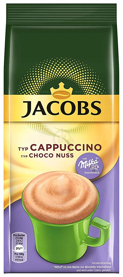 Фотографии Jacobs Cappuccino Choco Nuss растворимый 500 г