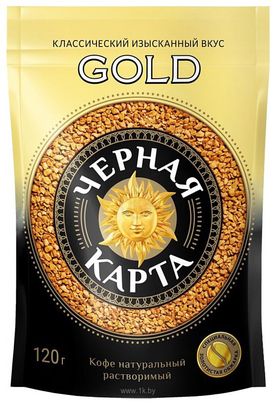 Фотографии Черная Карта Gold растворимый 120 г