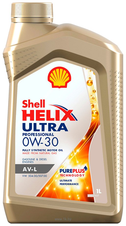 Фотографии Shell Helix Ultra Professional AV-L 0W-30 VW 504.00/507.00 1л