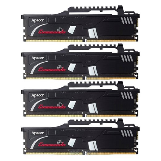 Фотографии Apacer Commando DDR4 3466 CL 18-18-18-42 DIMM 16Gb Kit (4GB4)