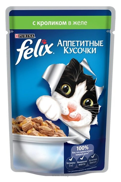 Фотографии Felix (0.085 кг) 24 шт. Аппетитные кусочки с Кроликом в желе