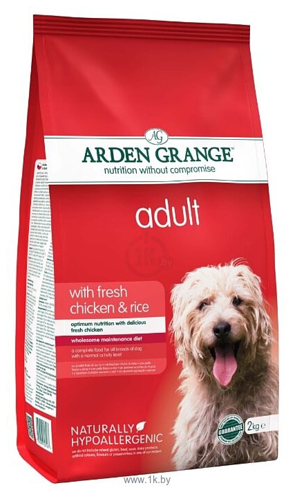 Фотографии Arden Grange (2 кг) Adult курица и рис сухой корм для взрослых собак