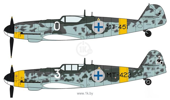 Фотографии Hasegawa Messerschmitt Bf109G-6 "Finnish Air Force Aces" 2 kits
