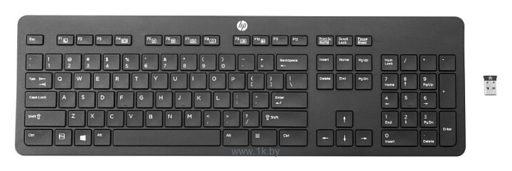 Фотографии HP Slim Wireless Link-5 Keyboard RUSS T6U20AA#ACB black USB