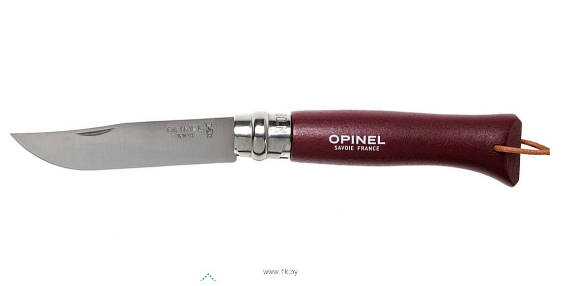 Фотографии Opinel N°8 Trekking темляк (бордовый)