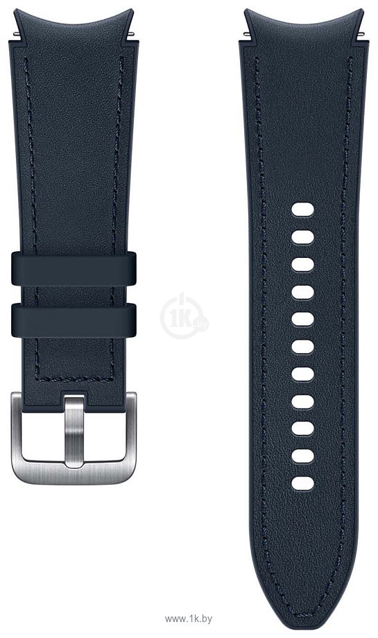 Фотографии Samsung Hybrid Leather для Samsung Galaxy Watch4 (20 мм, S/M, синий)