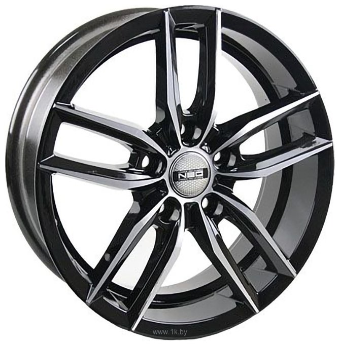 Фотографии Neo Wheels V08-1770 7x17/5x114.3 D67.1 ET38 Черный с полировкой 