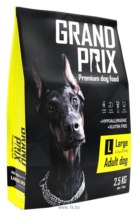 Фотографии GRAND PRIX (2.5 кг) Large Adult dog птица злаки