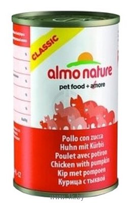 Фотографии Almo Nature Classic Adult Cat Chicken and Pumpkin (0.14 кг) 1 шт.