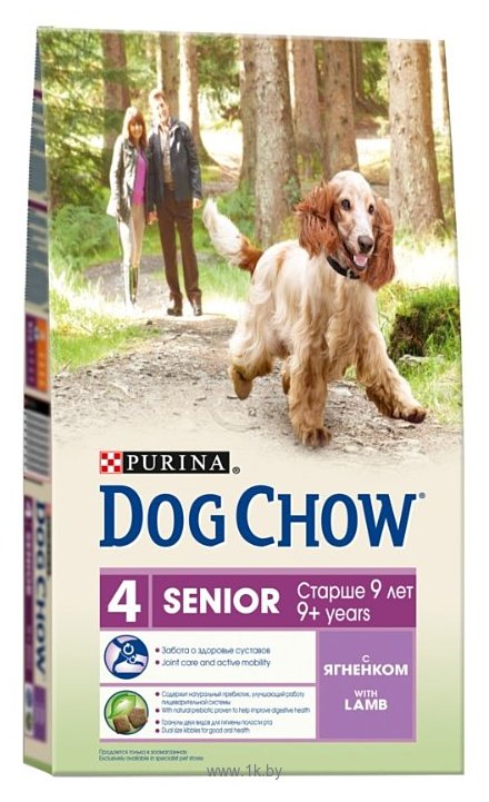 Фотографии DOG CHOW Senior с ягненком для собак пожилого возраста (0.8 кг)