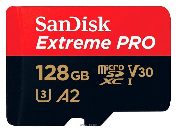 Фотографии SanDisk Extreme Pro microSDXC Class 10 UHS Class 3 V30 A2 170MB/s 128GB + SD adapter