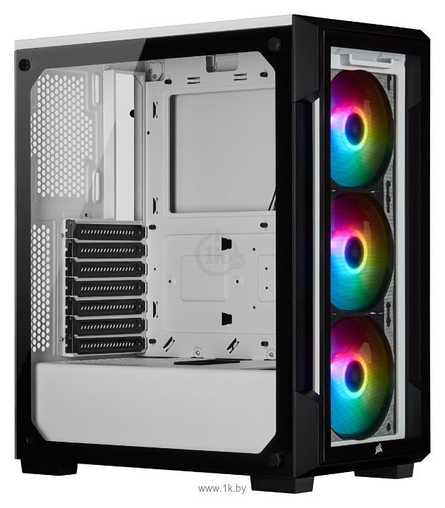 Фотографии Corsair iCUE 220T RGB Tempered Glass White