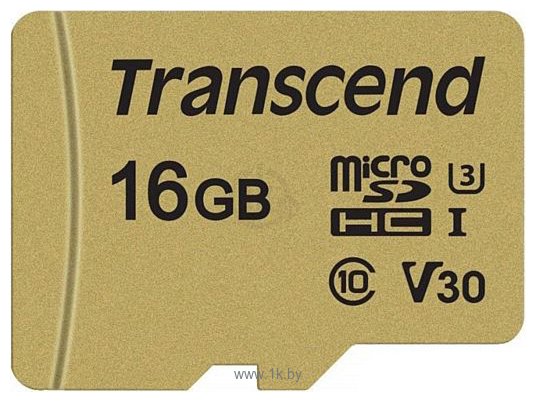 Фотографии Transcend microSDHC 500S 16GB + адаптер