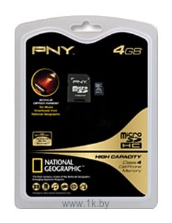 Фотографии PNY microSDHC Class 4 4GB + SD adapter
