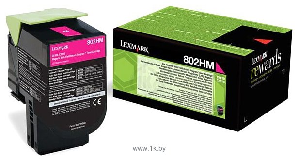 Фотографии Аналог Lexmark 802HM (80C2HM0)