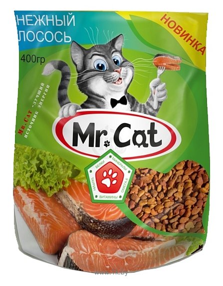 Фотографии Mr. Cat (0.4 кг) Сухой корм - Лосось