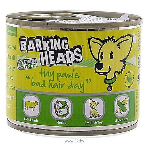 Фотографии Barking Heads (0.2 кг) 6 шт. Консервы для собак мелких пород Роскошная шевелюра для мелколапого