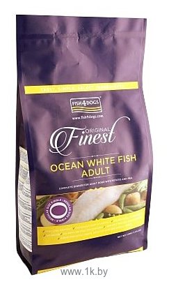 Фотографии Fish4Dogs (6 кг) Finest Ocean White Fish Adult - Regular Bite