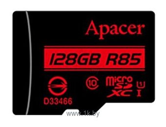 Фотографии Apacer microSDXC Card Class 10 UHS-I U1 (R85 MB/s) 128GB + SD adapter