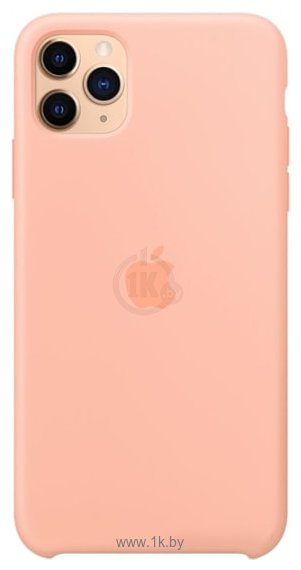 Фотографии Apple Silicone Case для iPhone 11 Pro Max (розовый грейпфрут)